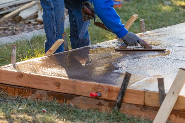 Patio Slab Construction in Buford